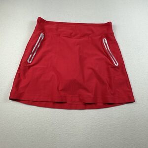 Nike Skort Womens Medium Red NO SEW Knit Skort Skirt Golf Tennis 452803